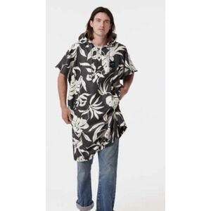 SLOWTIDE Hauke Waterproof Changing Poncho L-XL Unisex Cotton Beach Pool Surf